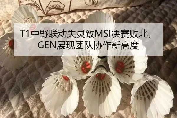 T1中野联动失灵致MSI决赛败北，GEN展现团队协作新高度